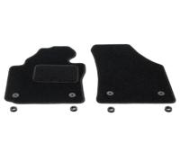 Automatten op maat - zwart stof - VW Caddy 2003-2020 (voorzijde) - thumbnail