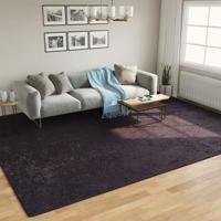 VidaXL Vloerkleed wasbaar anti-slip 400x300 cm antracietkleurig - thumbnail