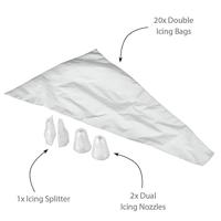 Metaltex Dolceforno Wegwerpspuitzakken + 2 Spuitmonden 20 Stuks - thumbnail