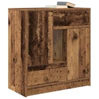 Dressoir met lades en deuren 70,5x34x74,5 cm oud hout - thumbnail