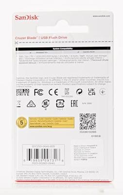 SanDisk Cruzer Blade USB flash drive 64 GB USB Type-A 2.0 Zwart, Rood