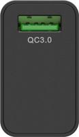 USB-A-adapter - USB-A-lader - 1 poorts - Quick charge 3.0 - 3000mA - 18W - Zwart - thumbnail