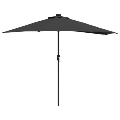 Tuinparasol Zwart 294 x 150 x 224 cm Stof