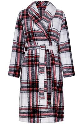 Fleece geruite badjas Rebelle