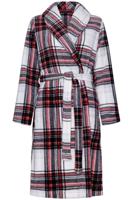 Fleece geruite badjas Rebelle - thumbnail