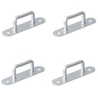 ProPlus Zeiloog rechthoekig 36 mm zilver 4 stuks in blister - thumbnail