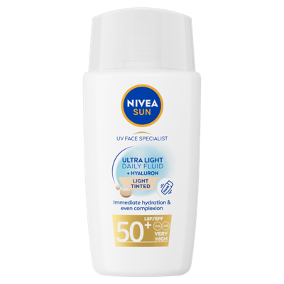 Nivea Sun Ultra Light Daily Fluide Light Tinted Spf 50+