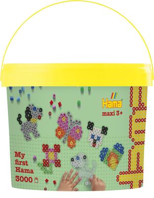 Hama strijkkralenset maxi in emmer
