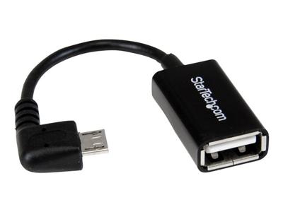 .com 12 cm rechtshoekige micro-USB-naar-USB-OTG-hostadapter MF - USB-adapter - USB (V) naar micro-USB type B (M) - USB 2.0 OTG - 12.7 cm - connector met hoek naar rechts - zwart .com 12 cm rechtshoekige micro-USB-naar-USB-OTG-hostadapter MF - USB-adapter - USB (V) naar micro-USB type B (M) - USB 2.0 OTG - 12.7 cm - connector met hoek naar rechts - zwart