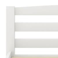 Bedframe massief grenenhout wit 120x200 cm - thumbnail