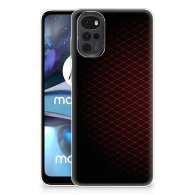 Motorola Moto G22 | TPU bumper | Geruit Rood Motorola Moto G22 | TPU bumper | Geruit Rood