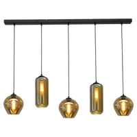 Masterlight Glazen eetkamer hanglampQuinto 5 - 2261-05-130-5-05-35 - thumbnail