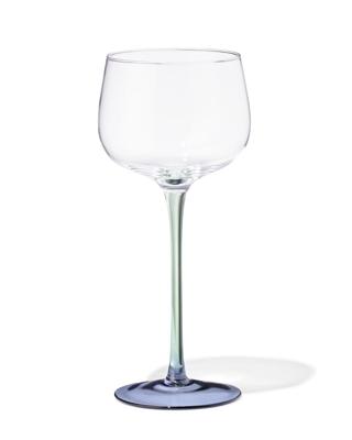 HEMA Wijnglas 230ml glas groen met blauw (multi)