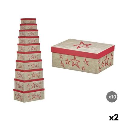 Decoratieve Doos Pincello Roze Karton (2 Stuks)