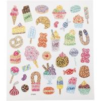 Creativ Company Stickers, snoep, vel 15x16,5 cm, 1 vel - thumbnail