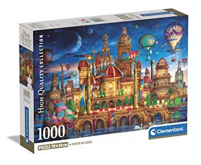 Clementoni High Quality Collection Puzzel Downtown 1000 Stukjes + Poster
