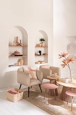 J-Line bijzettafel - ijzer - oud roze - set van 3 J-Line bijzettafel - ijzer - oud roze - set van 3