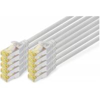 Digitus DK-1644-A-005-10 RJ45 Netwerkkabel, patchkabel CAT 6A S/FTP 0.50 m Grijs 1 stuk(s) - thumbnail