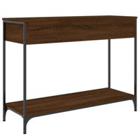 Wandtafel 100x34,5x75 cm bewerkt hout bruin eikenkleur - thumbnail