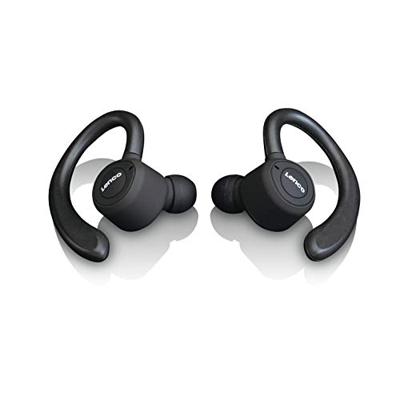 Lenco EPB-460BK In Ear headset Bluetooth Zwart Headset, Oorbeugel, Bestand tegen zweet Sport