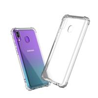Schokbestendige transparante TPU softcase voor Galaxy M20 (transparant) - thumbnail