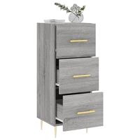 Dressoir 34,5x34x90 cm bewerkt hout grijs sonoma eikenkleurig - thumbnail