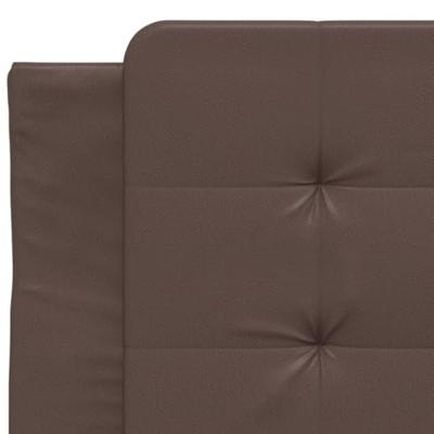 Bedframe zonder matras "Zadar" kunstleer bruin 90x190 cm