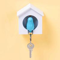 Sparrow Sleutelhanger - Wit/Blauw - thumbnail
