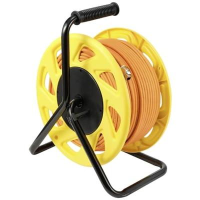 Renkforce RJ45 Netwerk Kabelhaspel CAT 7a S/FTP 50.00 m Oranje Rond