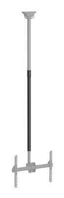 Neomounts CL35-440BL16L TV-plafondbeugel In hoogte verstelbaar, Zwenkbaar, Kantelbaar 94,0 cm (37) - 177,8 cm (70) Plafondhouder