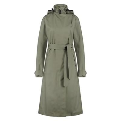 Trench Coat Long Regenjas Urban Outdoor Dames Army Green Trench Coat Long Regenjas Urban Outdoor Dames Army Green