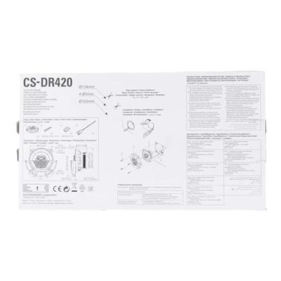 JVC CS-DR420 2-weg coaxiale inbouwluidspreker 220 W Inhoud: 1 paar