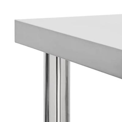 VidaXL Keukenwerktafel met wielen 60x30x85 cm roestvrij staal
