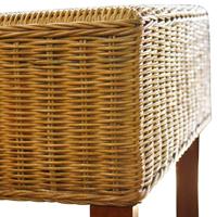 Eetkamerstoelen 2 st natuurlijk rattan bruin - thumbnail