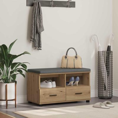 Halbank met kussen met lade Artisan Eiken 80 x 38 x 46 cm Halbank met kussen met lade Artisan Eiken 80 x 38 x 46 cm