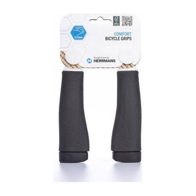 Herrmans clik dd37 originele fietsgreep - ergonomisch & verstelbaar - 123mm - zwart