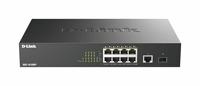 D-Link DGS-1010MP 10 Port Gigabit Max PoE Switch, 8 Gigabit 30W PoE+ poorten, 125W PoE Budget, SFP Fibre Uplink, Fanless, Stil, Power Saving, Metalen Case, Network Switch - thumbnail