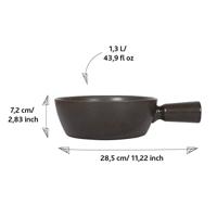 BOSKA - Nero - Kaasfonduepan zwart - thumbnail