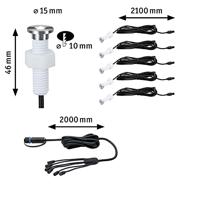 Paulmann 93694 Verlichtingssysteem Plug&Shine LED-buiteninbouwlamp (uitbreiding) Set van 5 stuks - thumbnail