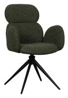 LABEL51 Eetkamerstoel Vidar - Forest - Boucle - Black Frame - thumbnail