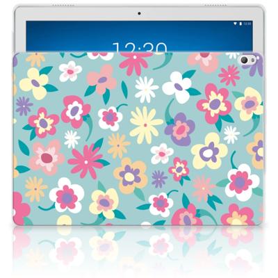 Lenovo Tab P10 | Siliconen hoesje | Flower Power Lenovo Tab P10 | Siliconen hoesje | Flower Power