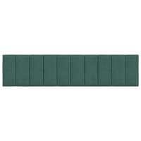 Hoofdbordkussen "Hanko" 200 cm fluweel donkergroen - thumbnail