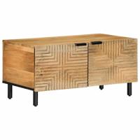 Salontafel 80x50x40 cm massief mangohout bruin - thumbnail