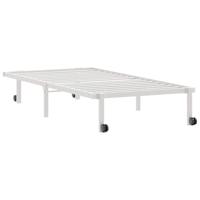 Bedframe zonder matras opvouwbaar 90x200 cm staal wit - thumbnail