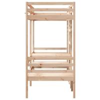Hoogslaper met bureau en stoelen massief grenenhout 80x200cm - thumbnail
