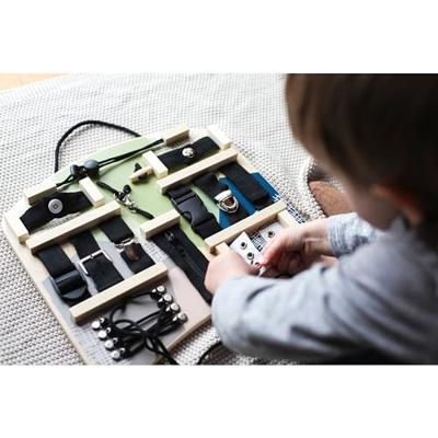 Small Foot houten activiteitenbord vergrendelingen en verbindingen - thumbnail
