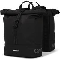 Gerecyclede dubbele fietstas Urban Proof Rolltop 38 liter 30 x 15 x 42 cm - zwart - thumbnail