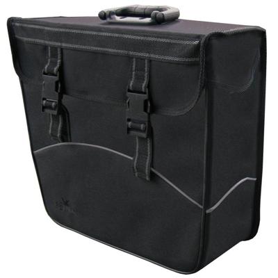 Greenlands enkele tas zwart, links. afmeting 37x33x14 cm, inhoud 20 litre Greenlands enkele tas zwart, links. afmeting 37x33x14 cm, inhoud 20 litre