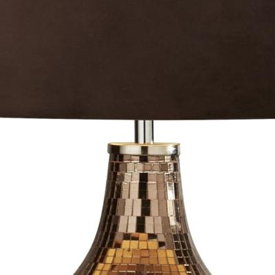 Searchlight Landelijke schemerlampTable 30cm mozaik met bruin - EU3847SM