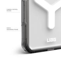 Urban Armor Gear Plyo Backcover Apple iPhone 16 Pro Max Grijs, Transparant Inductieve lading, MagSafe compatible, Stootbestendig - thumbnail